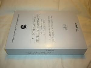 Seller image for Internationale Deutschlehrertagung Universitt Leipzig, 2.-7. August 1993 (X.): Deutsch als Fremdsprache in einer sich wandelnden Welt. Thesen for sale by Antiquariat im Kaiserviertel | Wimbauer Buchversand