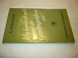 Imagen del vendedor de Wie bereite ich mich auf die Gesellenprfung vor? a la venta por Antiquariat im Kaiserviertel | Wimbauer Buchversand