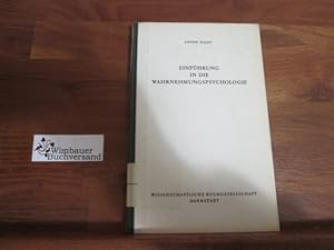 Bild des Verkufers fr Einfhrung in die Wahrnehmungspsychologie. zum Verkauf von Antiquariat im Kaiserviertel | Wimbauer Buchversand