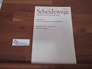 Bild des Verkufers fr Scheidewege. Jahresschrift fr skeptisches Denken. Jahrgang 8, Heft 2. 1978 zum Verkauf von Antiquariat im Kaiserviertel | Wimbauer Buchversand