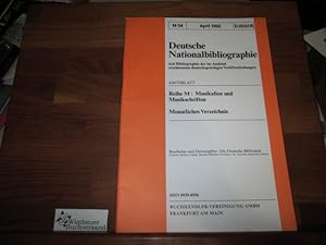 Image du vendeur pour Musikalien und Musikschriften Monatliches Verzeichnis April 1992 mis en vente par Antiquariat im Kaiserviertel | Wimbauer Buchversand