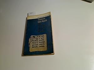 Imagen del vendedor de ber das Sein und das Wesen. Thomas von Aquin. bers. u. erl. von, Fischer Bcherei ; 293 a la venta por Antiquariat im Kaiserviertel | Wimbauer Buchversand