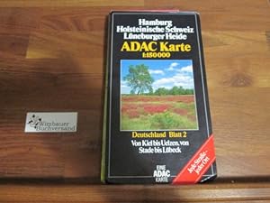 ADAC Karte 1:150 000 Hamburg Holsteinische Schweiz Lüneburger Heide