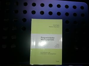 Imagen del vendedor de Programmierter Werkunterricht a la venta por Antiquariat im Kaiserviertel | Wimbauer Buchversand