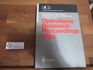 Seller image for Selected papers of the Symposium on Operations Research : Magdeburg, September 1 - 3, 1999 ; with 63 tables. (SOR '99). K. Inderfurth . (ed.). [GOR, Gesellschaft fr Operations-Research e.V.], Operations research proceedings ; 1999 for sale by Antiquariat im Kaiserviertel | Wimbauer Buchversand