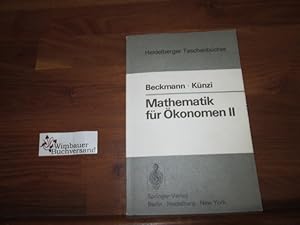Bild des Verkufers fr Mathematik fr konomen. - Teil: 2. Lineare Algebra zum Verkauf von Antiquariat im Kaiserviertel | Wimbauer Buchversand