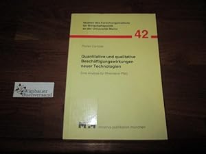 Imagen del vendedor de Quantitative und qualitative Beschftigungswirkungen neuer Technologien. Eine Analyse fr Rheinland-Pfalz a la venta por Antiquariat im Kaiserviertel | Wimbauer Buchversand