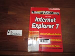 Bild des Verkufers fr Internet Explorer 7. zum Verkauf von Antiquariat im Kaiserviertel | Wimbauer Buchversand