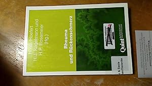 Bild des Verkufers fr Rheuma und Rckenschmerz. Hans-Wolfgang Hoefert . (Hg.). Mit Beitr. von J. Barth ., [Psychomed / Sonderband] Psychomed, Sonderband ; 3 zum Verkauf von Antiquariat im Kaiserviertel | Wimbauer Buchversand
