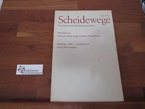 Bild des Verkufers fr Scheidewege. Jahresschrift fr skeptisches Denken. Jahrgang 8, Heft 1. 1978 zum Verkauf von Antiquariat im Kaiserviertel | Wimbauer Buchversand