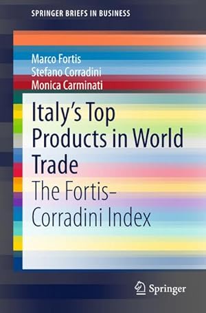 Bild des Verkufers fr Italys Top Products in World Trade : The Fortis-Corradini Index zum Verkauf von AHA-BUCH GmbH