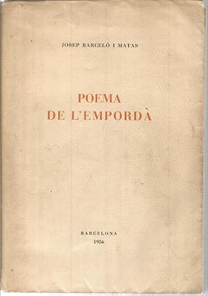 Imagen del vendedor de Poema de L Empord a la venta por Libreria Sanchez