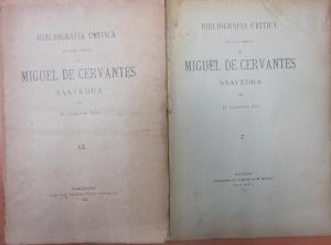 Imagen del vendedor de Bibliografia critica de las obras de Miguel de Cervantes Saavedra, 2 tomos a la venta por Libreria Sanchez