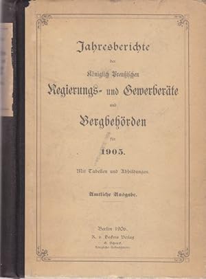 Jahres-Berichte der Königlich Preußischen Regierungs- und Gewerberäthe und Bergbehörden für 1905....