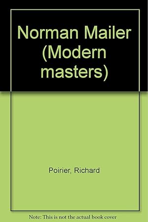 Seller image for Norman Mailer (Modern Masters Ser.) for sale by Kenneth A. Himber