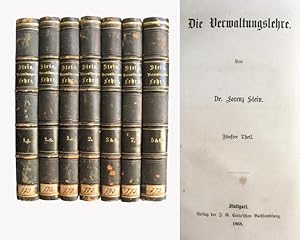 Bild des Verkufers fr Die Verwaltungslehre (7 Bnde). zum Verkauf von Antiquariat H. Carlsen