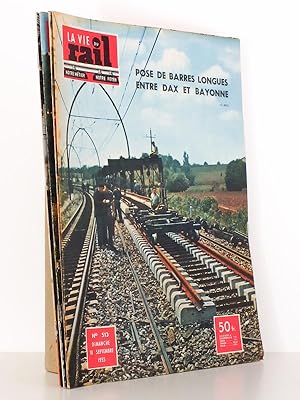 Seller image for La Vie du Rail [ lot de 4 numros avec des articles relatifs aux chemins de fer dans Les Landes et la fort des Landes ] : n 513 pose de barres longues entre Dax et Bayonne (septembre 1955) ; n 813 dans les Landes : le petit train du Cap-Ferret (septembre 1961) ; n 1363 le TGV dans les Landes (octobre 1972) ; n 1381 Dax (fvrier 1973). for sale by Librairie du Cardinal