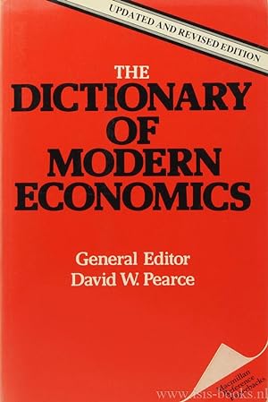 Seller image for The dictionary of modern economics. for sale by Antiquariaat Isis