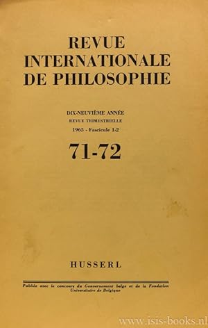 Seller image for Husserl. for sale by Antiquariaat Isis