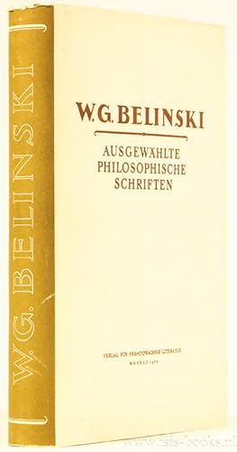 Bild des Verkufers fr Ausgewhlte philosophische Schriften. Aus dem Russischen bersetzt von A. Kurella. zum Verkauf von Antiquariaat Isis