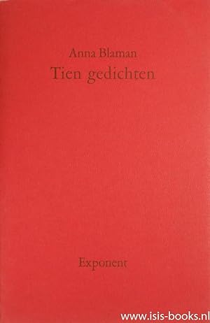 Bild des Verkufers fr Tien gedichten. Gekozen en van een nawoord voorzien door A. Meinderts. zum Verkauf von Antiquariaat Isis