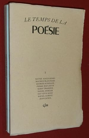 Image du vendeur pour Le temps de la posie (5 fascicules / 6). mis en vente par Librairie Diogne SARL