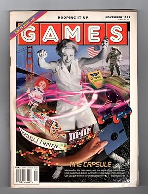 Games Magazine - November, 1999. Acrostics, Logic Puzzles, Cryptograms, Crosswords