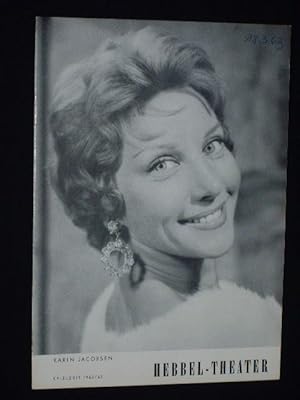 Bild des Verkufers fr Programmheft Hebbel-Theater 1963. MRS. CHENEYS ENDE von Frederick Lonsdale. Regie: Carl Heinz Schroth, Bhnenbild: Viktoria von Schack. Mit Karin Jacobsen, Helmut Fischer, Alexander Kerst, Horst Pnichen, Barbara Hutterer, Bettina Schn, Lia Eibenschtz zum Verkauf von Fast alles Theater! Antiquariat fr die darstellenden Knste