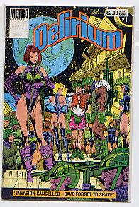 Bild des Verkufers fr DELIRIUM NO 1(1987): COMIC zum Verkauf von TARPAULIN BOOKS AND COMICS