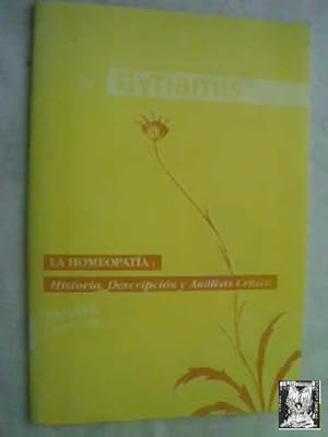 LA HOMEOPATÍA: HISTORIA, DESCRIPCIÓN Y ANÁLISIS CRÍTICO