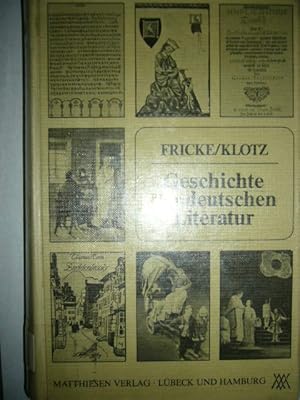 Bild des Verkufers fr Geschichte der deutschen Literatur zum Verkauf von Antiquariat im Kaiserviertel | Wimbauer Buchversand