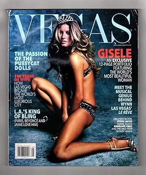 VEGAS Magazine - May, 2005. Gisele Bundchen cover and photo-shoot.