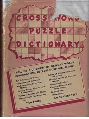 Seller image for New Universal Self Pronouncing Dictionary of the English Language (Cross Word Puzzle Dictionary) for sale by Neil Williams, Bookseller