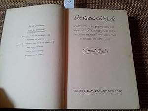 Seller image for The Reasonable Life. Some Aspects of Polynesian Life: What we May Learn from it in Developing in Our Own Lives the Strength of Quietness. for sale by Librera "Franz Kafka" Mxico.