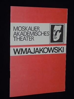 Bild des Verkufers fr Programmheft Gastspiel Moskauer Akademisches Theater "W. Majakowski" in der DDR. LADY MACBETH VON MZENSK von Leskow [und] DAS LEBEN DES KLIM SAMGIN von Gorki. Insz.: A. A. Gontscharow. Mit N. G. Gundarjewa, A. S. Lasarjew; A. W. Romaschin, I. P. Domninskaja zum Verkauf von Fast alles Theater! Antiquariat fr die darstellenden Knste