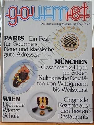 Das internationale Magazin für gutes Essen. Herausgegeben von Johann Willsberger. Erschien vierte...