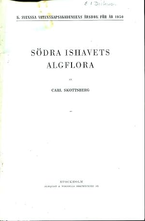 Seller image for Sodra Ishavets Algflora [reprinted from K Svenska Vetenskapsakademiens Arsbok] for sale by Pendleburys - the bookshop in the hills