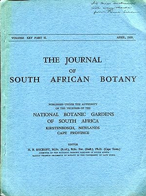 The genus Codium (Chlorophyta) in South Africa [reprinted from The Journal of South African Botany]