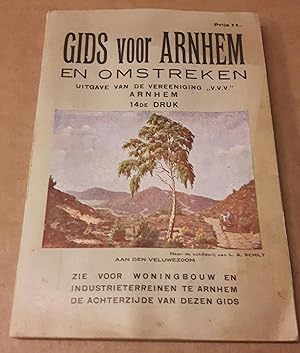 Gids voor Arnheim en Omstreken met Platte Grond Van Arnheim 2 Gekleurde Wandelkaarten, Benevens E...