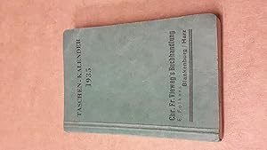 Taschen-Kalender 1935 - Frontaufdruck: Chr. Fr. Vieweg's Buchhandlung E. Folkers Blankenburg / Ha...