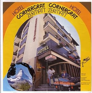 Werbeprospekt/Faltprospekt Hotel Gornergrat Zermatt - Wallis Schweiz - dreisprachig: de/eng/fra