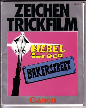 Canon - Zeichentrickfilm Broschüre - Nebel in der Bakerstreet - in Einschlagklappe Vorlagen in zw...