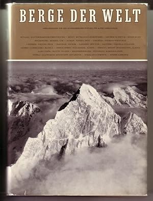 Imagen del vendedor de Berge der Welt / Das Buch der Forscher und Bergsteiger / 15. [fnfzehnter] Band 1964/65 / Herausgegeben von der Schweizerischen Stiftung fr Alpine Forschungen - farbiges Frontispiz: Blick vom Westen auf Mount Everest und Nuptse / Redigiert von Hans Richard Mller - Schutzumschlag: MOUNT HUNTINGTON, Alaska, Luftphoto Bradford Washburn - BEILAGE Panta, Cordillera Vilcabamba, Peru. Topographische Karte 1:25000 hinten in Lasche (sehr gut erhalten) a la venta por GAENSAN Versandantiquariat