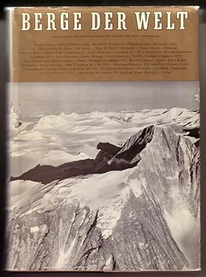 Imagen del vendedor de Berge der Welt / Das Buch der Forscher und Bergsteiger / 13. [dreizehnter] Band 1960/61 / Herausgegeben von der Schweizerischen Stiftung fr Alpine Forschungen / Geleitet von Hans Richard Mller in Zusammenarbeit mit Marcel Kurz - INKL. Kartenbeilage (gut erhalten) Mount McKinley hinten in Lasche a la venta por GAENSAN Versandantiquariat