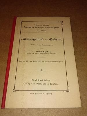 Nibelungenlied und Gudrun - Velhagen & Klasings Sammlung Deutscher Schulausgaben. 55. Lieferung -...