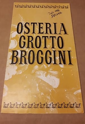 Speisenkarte - Osteria Grotto Broggini - mehrsprachig (de-spa) - Speisen- und Getränkekarte