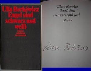 Bild des Verkufers fr Engel sind schwarz und wei. Roman. suhrkamp taschenbuch 2296 // Auf der Titelseite hat die Autorin eine Signatur hinterlassen: Ulla Berkewicz // 1. [erste] Auflage suhrkamp taschenbuch 1994 - Umschlagabbildung: Der Schauspieler Horst Caspar in den dreiiger Jahren zum Verkauf von GAENSAN Versandantiquariat