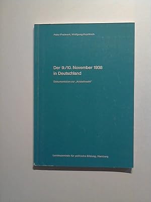 Bild des Verkufers fr Der 9./10. November 1938 in Deutschland. Dokumentation zur Reichskristallnacht. zum Verkauf von Buecherhof