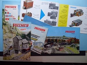 Konolut von 8 Modellbauzubehör-Katalogen aus den sechziger Jahren: VOLLMER 1960 -VOLLMER 1961 / 6...