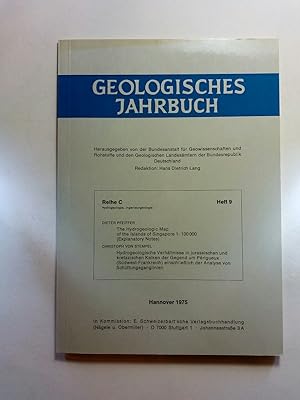 Bild des Verkufers fr Geologisches Jahrbuch - Reihe C - Heft 9 --- The Hydrogeologic Map of the Island of Singapore zum Verkauf von ANTIQUARIAT Franke BRUDDENBOOKS